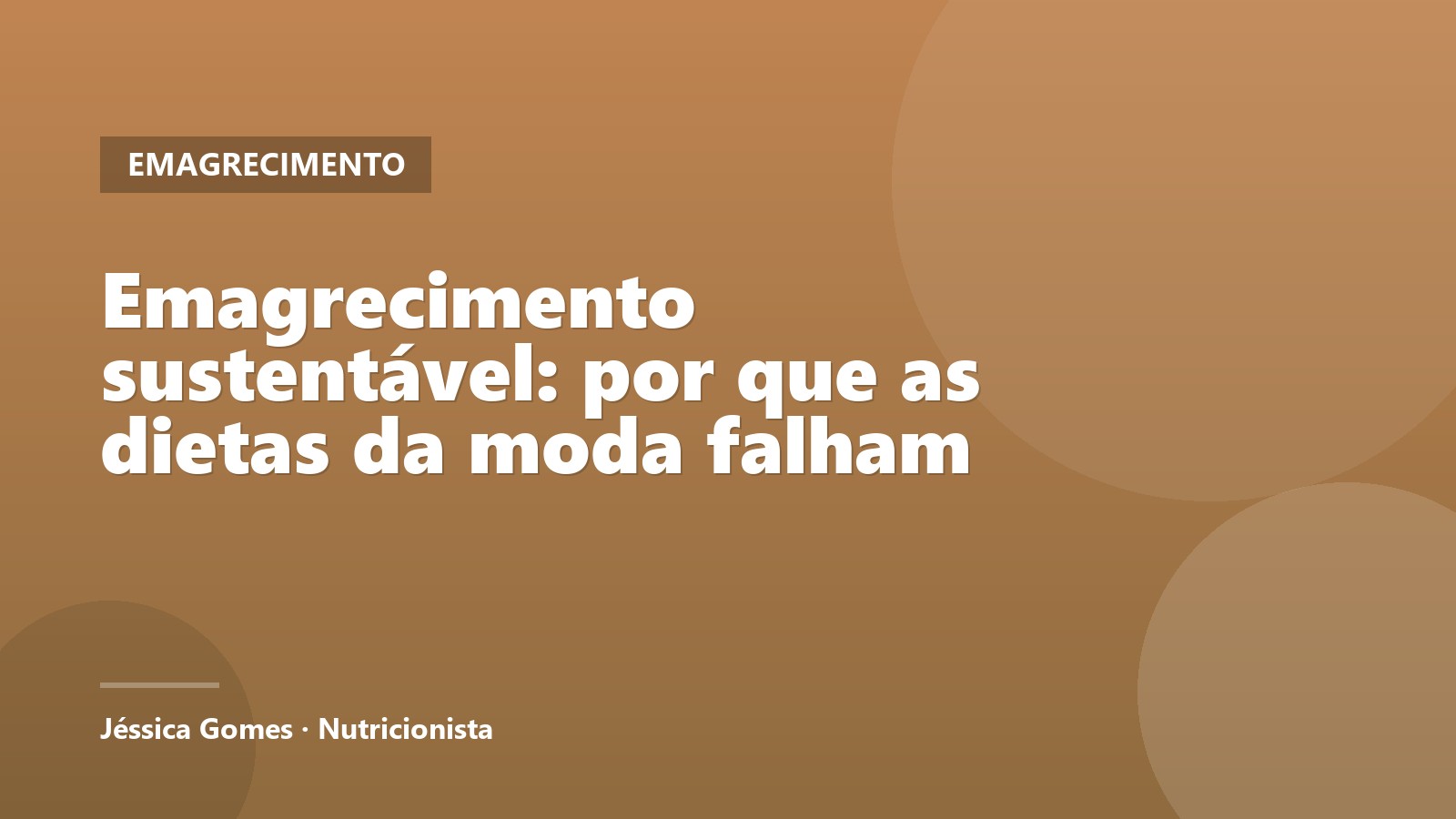 Emagrecimento sustentável: por que as dietas da moda falham